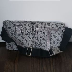 GUESS - Gray Belt Bag/waist bag with logo print